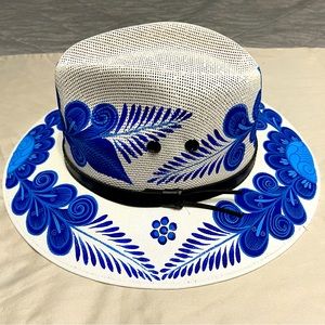 Hand painted Panama Hat, New, Size Medium